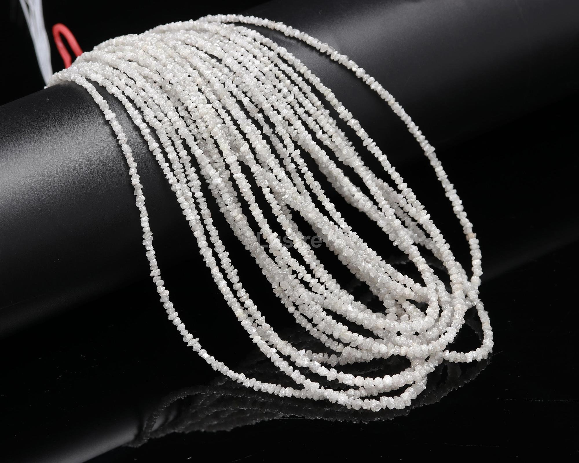 100% Natural White Diamond Uncut Beads Raw Diamond Bead Diamond Bead Uncut Diamond Bead White Diamond Bead Personalized Jewelry