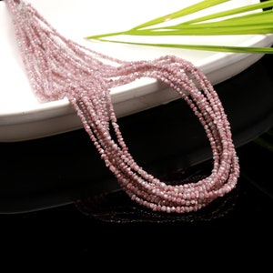 PINK ROUGH DIAMOND Beads Strands 2 - 2.5 mm Natural Pink Raw Diamond Uncut Beads for Jewelry Making Diamond Nuggets Gift For Her Bracelet