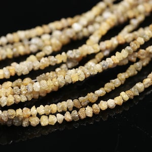 AAA+ YELLOW Raw rough DIAMOND Bead 100% Natural Uncut Yellow Diamond Nuggets Diamond Beads For Personalized Jewelry Birthday Gift