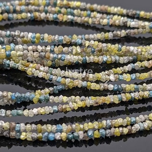 Multi Color ROUGH DIAMOND Beads AAA+ Top Quality 100% Natural Raw Diamond Uncut Beads for Jewelry Making Multi Diamond Strands Handmade Gift