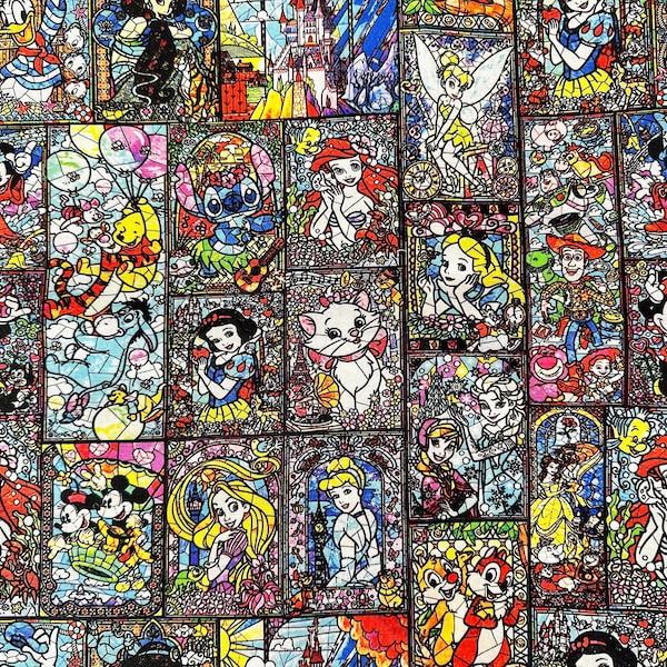 Stained Glass Fabric Etsy