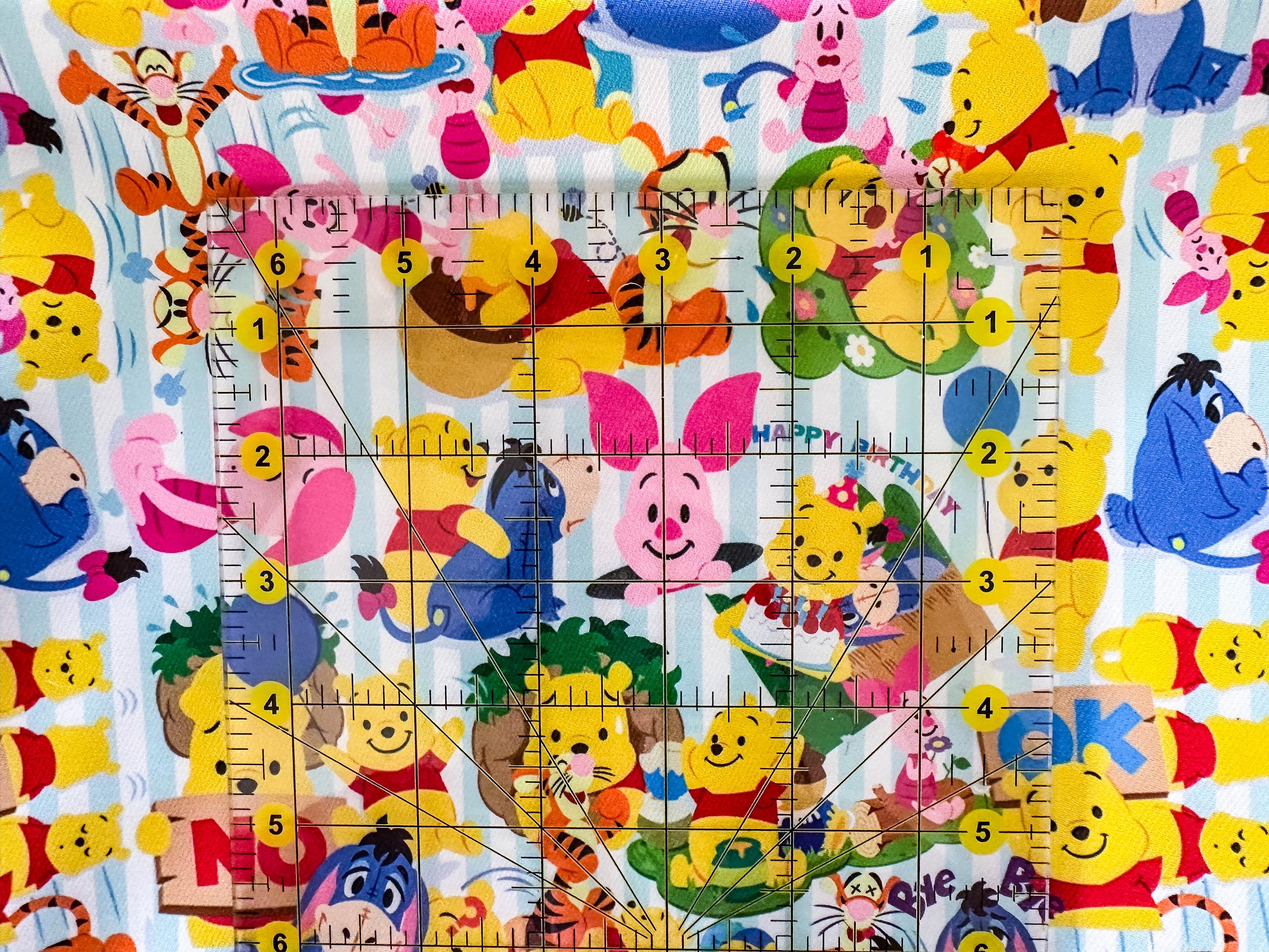 Disney Winnie the Pooh Vinyl Waterproof Fabric/ Blue Stripes Pvc Fabric ...