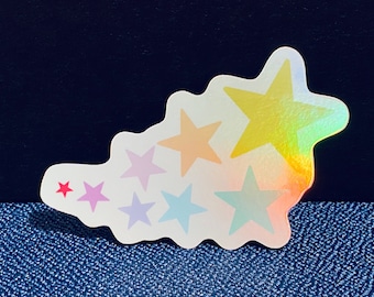 Rainbow Stars Holographic Sticker