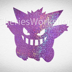 Gengar Holographic Sticker