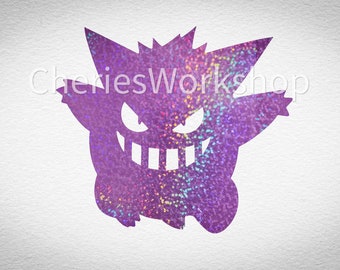 Gengar Holographic Sticker