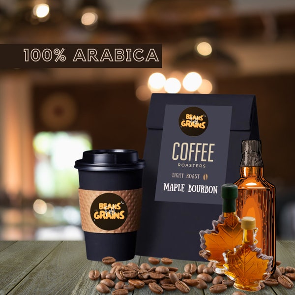 Maple Bourbon Coffee / Light roast/ 100% Arabica / High Quality / Ground Upon Request