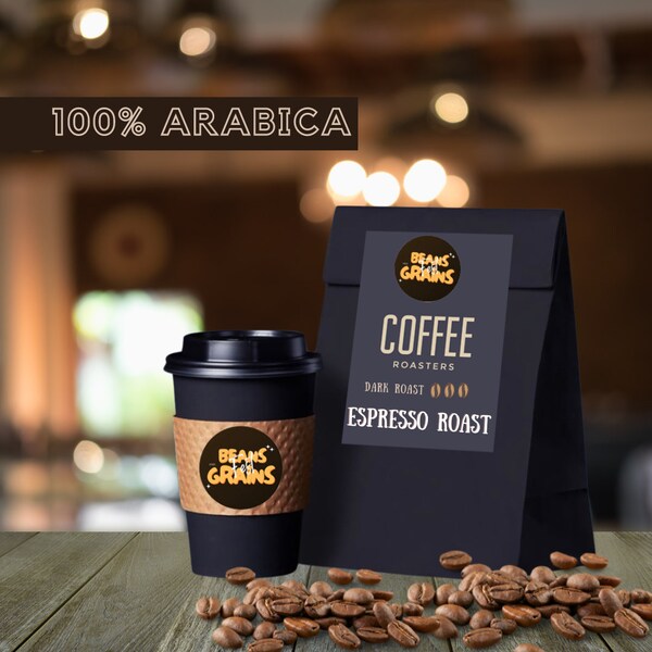 Espresso Roast Coffee / Dark roast / 100% Arabica / High Quality / Ground Upon Request