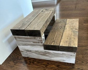 Farmhouse Step Stool / Single Step / Double Step / Rustic Step Stool / Pet Stairs / Children's Step Stool