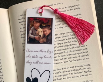 Personalized Photo Booth Bookmark | Custom Text & Tassel