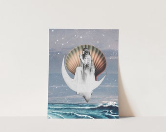 Cancer Zodiac Art Print: Lunar Wisdom Astrology Poster