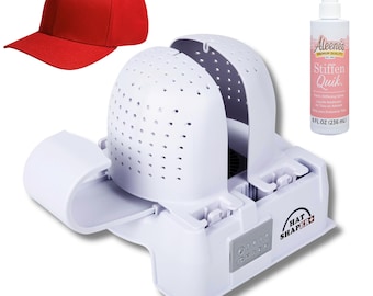 Hat Care Machine with Stiffening Spray – Adjustable Hat Shaper for Caps and Hats, Durable Hat Machine with Fan Drying Technology