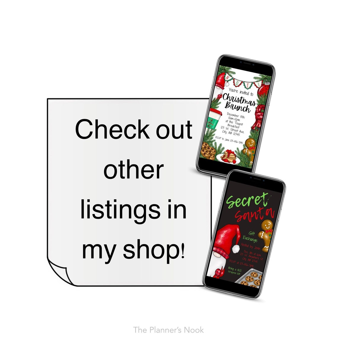 Jingle &amp; Mingle Editable Invitation Mobile Invitation - Etsy