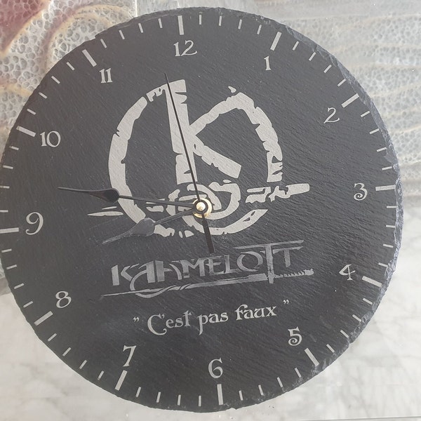 Horloge Kaamelott ardoise personnalisable