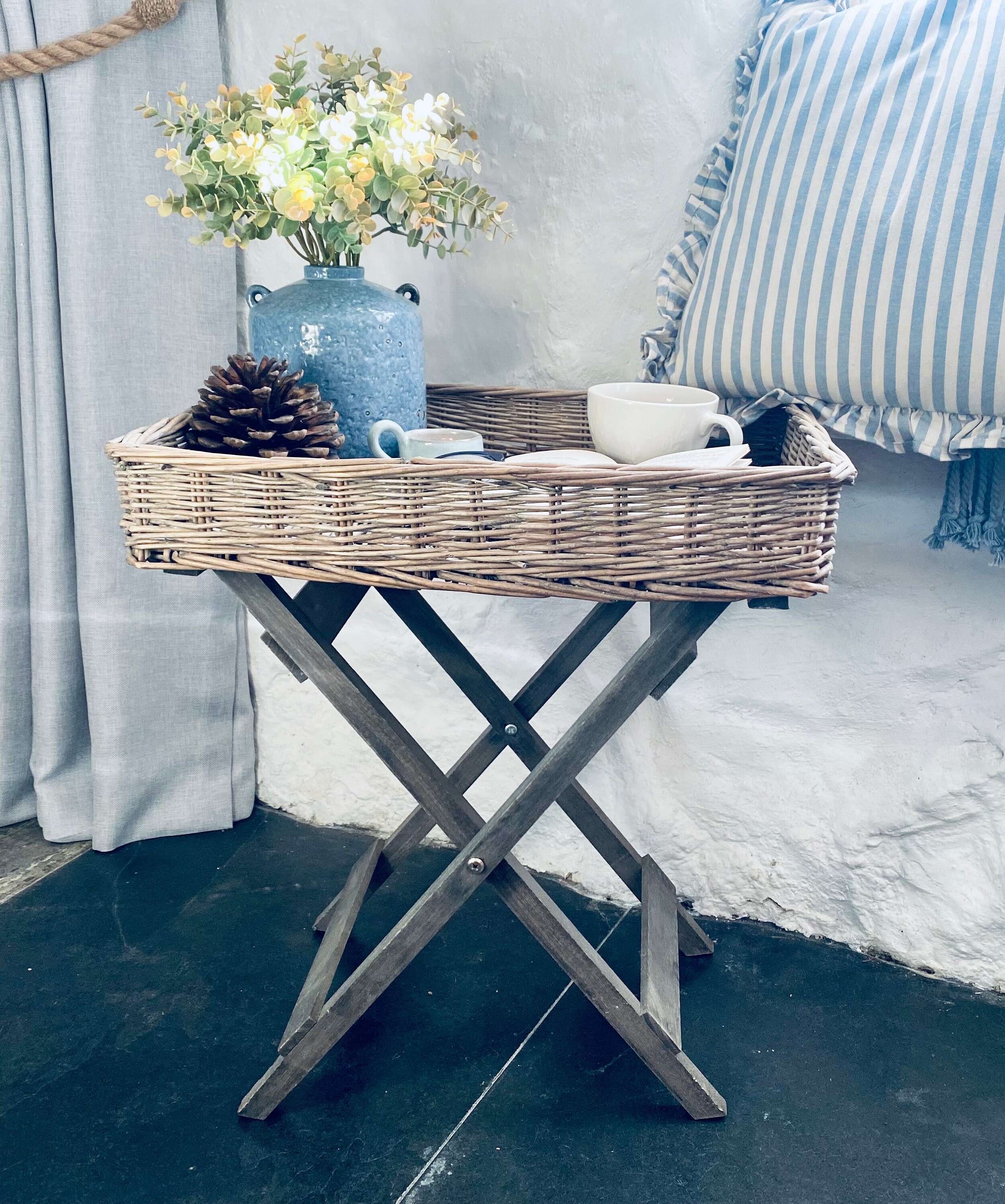 Wicker Bedside Table Etsy UK