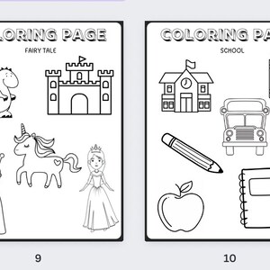 Children's Printable Coloring Book PDF Educational Fun Activities ...