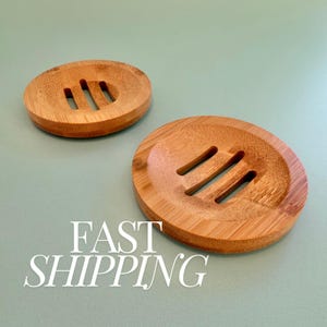 Round Shower Steamer Tray for Shower Bomb Gift Box Craft Supply Bamboo Soap Tray Shower Fizzy Tray for Gift Basket Bulk Shower Tray