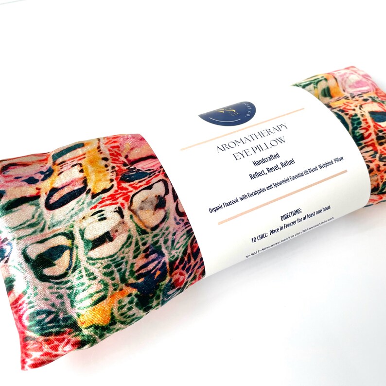 Aromatherapy Weighted Eye Mask Organic Flaxseed and Lavender Eye Mask