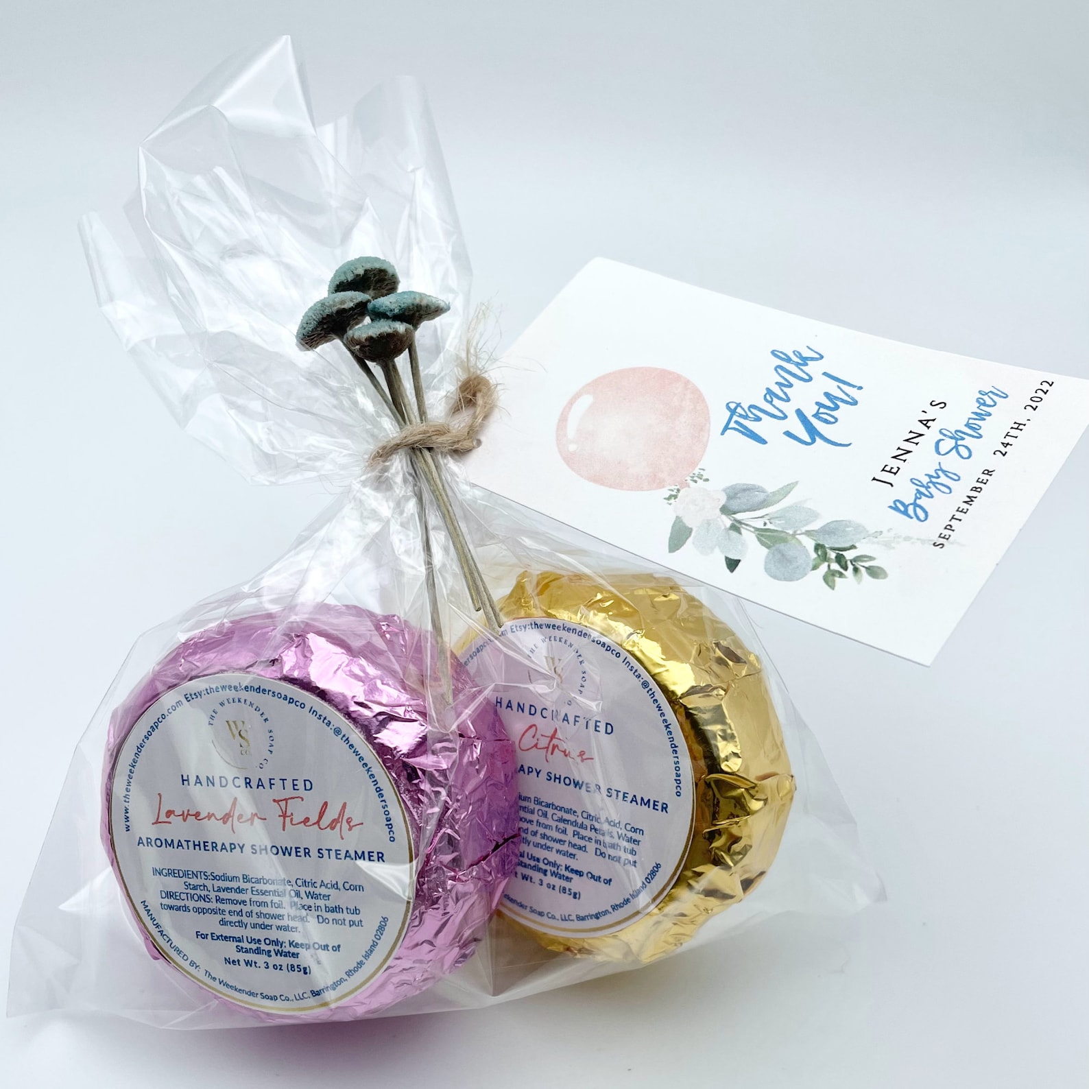 Aromatherapy Shower Steamer Bulk Handmade Fizzy All Natural Shower