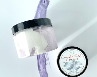 Whipped Sugar Scrub Lavender Scent Organic Shea Butter Exfoliation Paraben Sulfate Free Vegan Sugar Scrub Spa Gift For Her New Mom Selfcare
