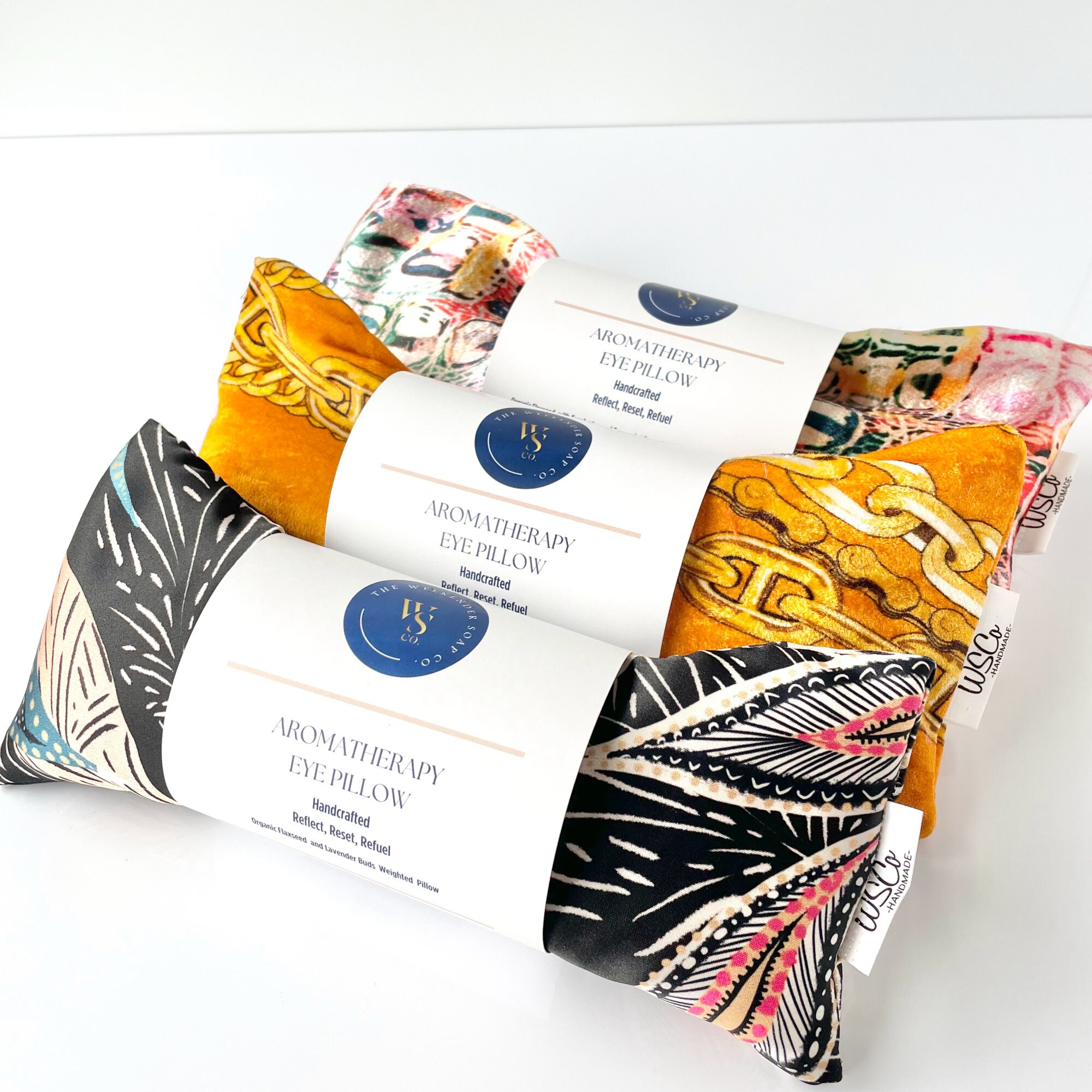 Aromatherapy Weighted Eye Mask Organic Flaxseed and Lavender Eye Mask