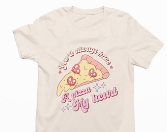 Retro Valentines Day Shirt / Valentines Day Gift / Gift for her / Gift for friend / Funny Valentines day shirt /  Pizza lover shirt