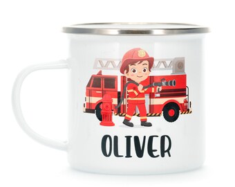 Personalized Mug / Fire Fighter Mug / Personalized Kids Cup