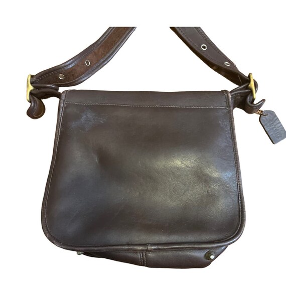 Coach Stewardess Messenger Bag in Dark Brown Leat… - image 3