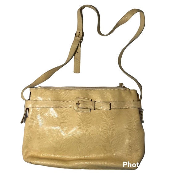 Vintage Rodo Cream Shoulder bag with adjustable st