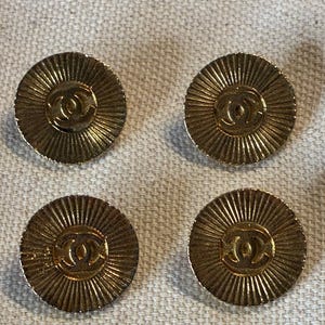 Vintage Authentic Chanel Buttons - Etsy