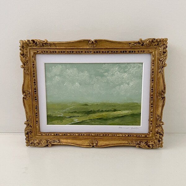 Framed Landscape Painting - Etsy