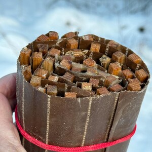 Natural Fire Starter Bundle, Kindling, Cedar wood, Beeswax, For your Woodstove, Fireplace, Fire pit, wilderness trip, backpacking, camping