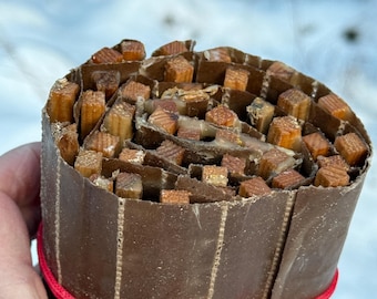 Natural Fire Starter Bundle, Kindling, Cedar wood, Beeswax, For your Woodstove, Fireplace, Fire pit, wilderness trip, backpacking, camping