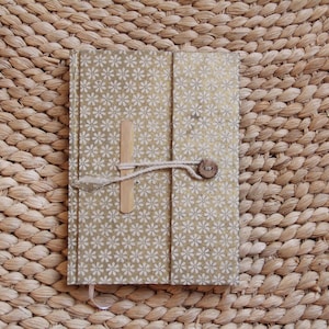 Handmade Lokta Paper Journal: Recycled A6 Notebook