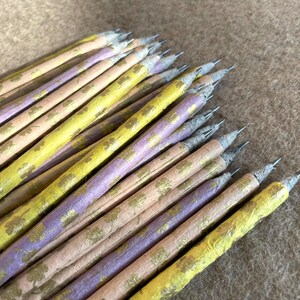Upcycled Newspaper Pencil Set: HB2 Graphite Pencils - Set of 5 image 4