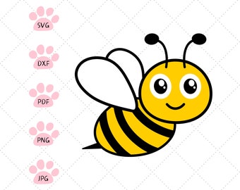 Bee SVG PNG, Bumble Bee, Honey Bee Svg, Cut File, Bee Clip Art, Silhouette Cricut Instant Download