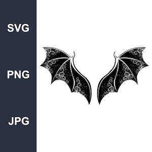 Dragon Wings SVG Instant Download SVG, PNG, Jpg digital download