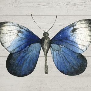 Tattoo Stencil Watercolor Butterfly SVG, PNG, digital download
