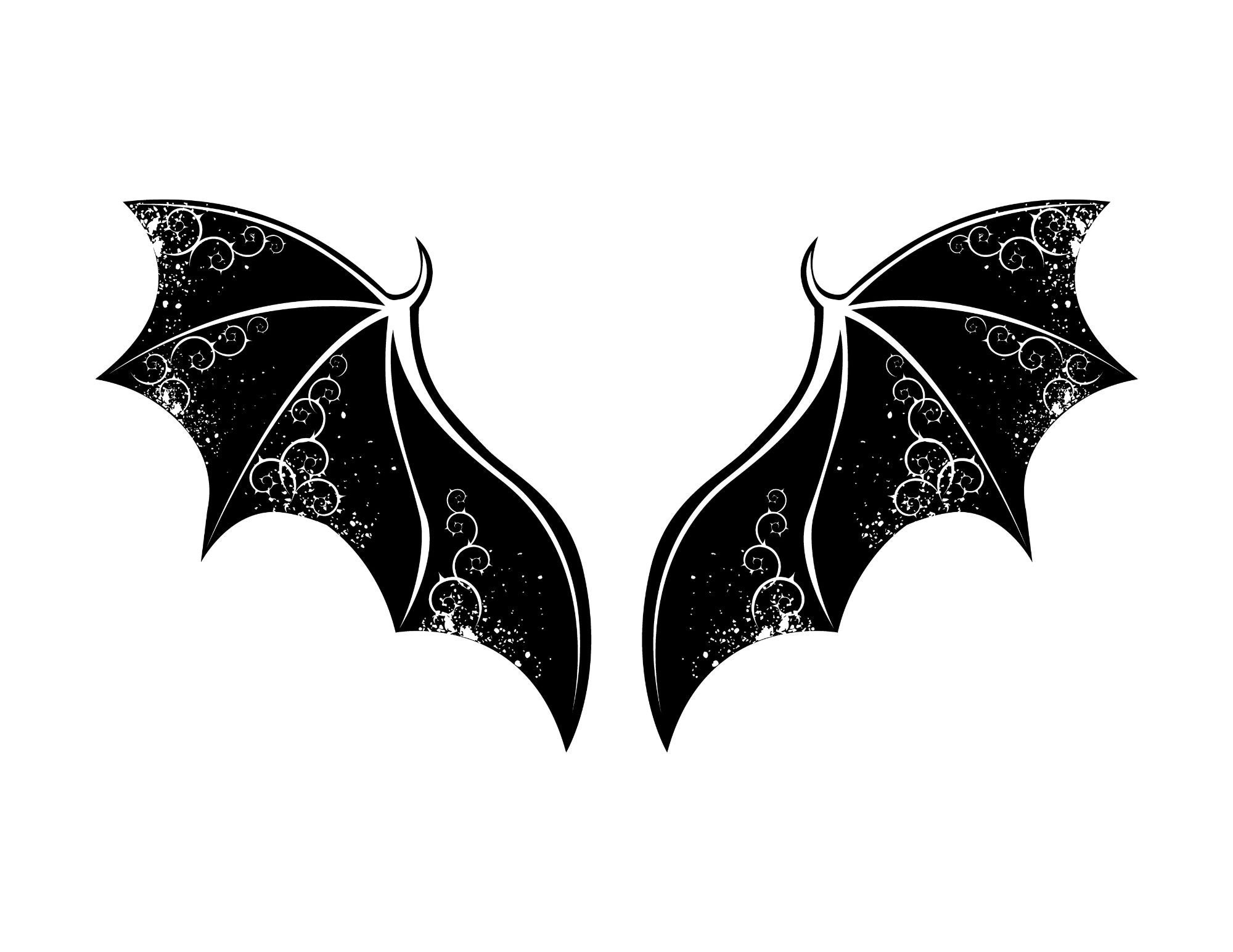 Dragon Wings SVG Instant Download SVG PNG Jpg Digital Etsy