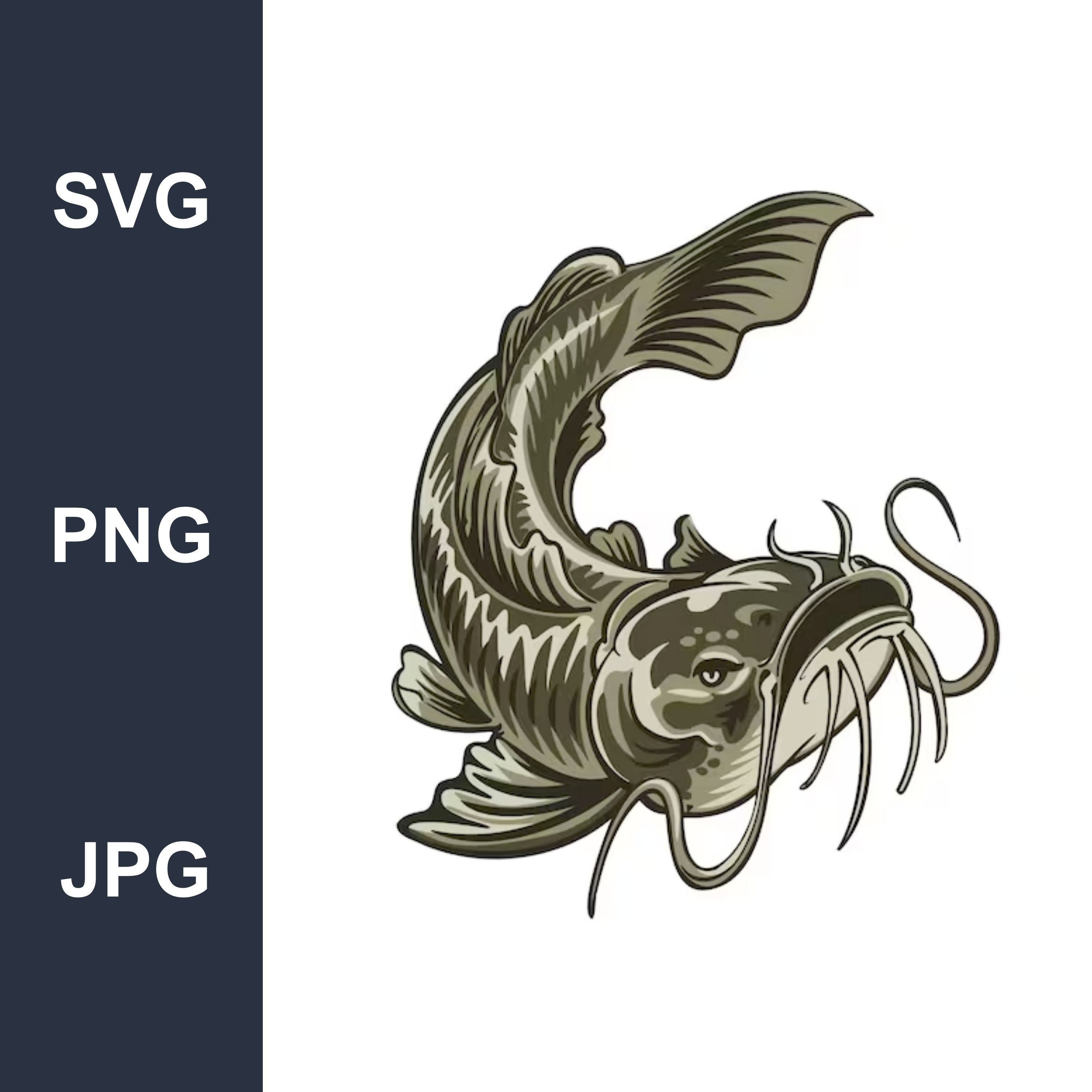 Catfish SVG Instant Download SVG, PNG, Jpg Digital Download -  Canada