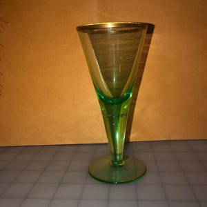 Rare Vintage Uranium Champagne Glass