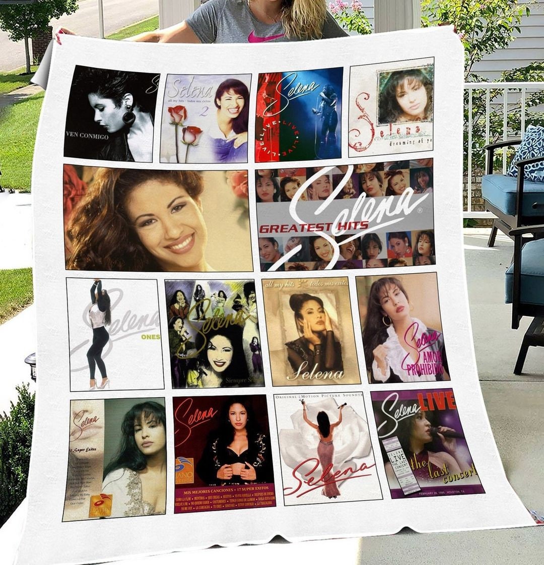 Selena Quintanilla Albums Fleece Blanket Selena Lover Gifts Etsy