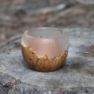 Maple Burl and resin bowl