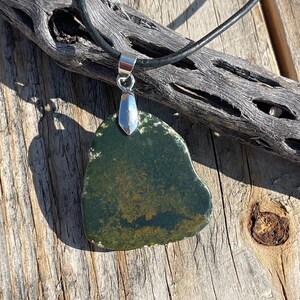 Green jasper pendant