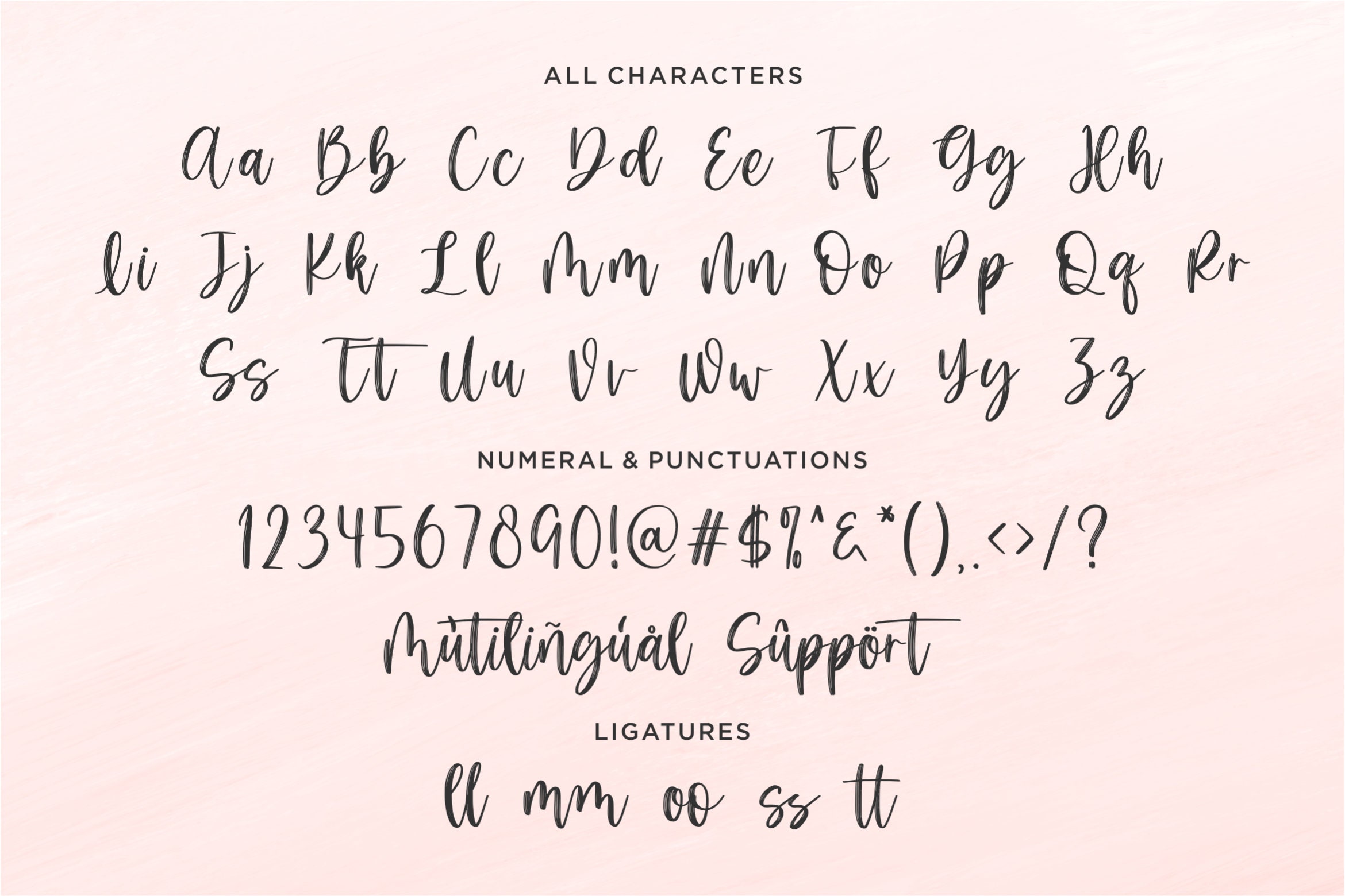 Oakblush Handwritten Fonts Script Fonts Calligraphy Fonts - Etsy
