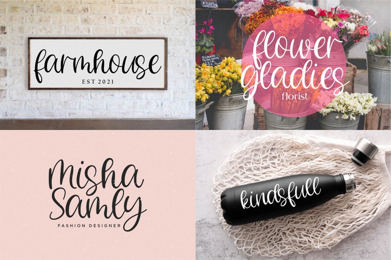 Crafting Handwritten Font Bundle, Cricut Fonts, Procreate Fonts, Canva Fonts, Branding Font, Handwritten Fonts, Farmhouse Fonts, Crafting image 4