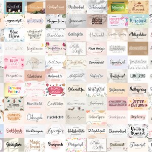 Fonts Handwritten Fonts , Font Bundle, Calligraphy Fonts, Cricut Font, Procreate Font, Script Font, Branding, Digital Font, Commercial Use image 2