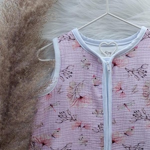 Schlafsack mit Füßen Baby Musselin Jersey zweilagig oder einlagig - Farbauswahl - Gr. 56 - 98