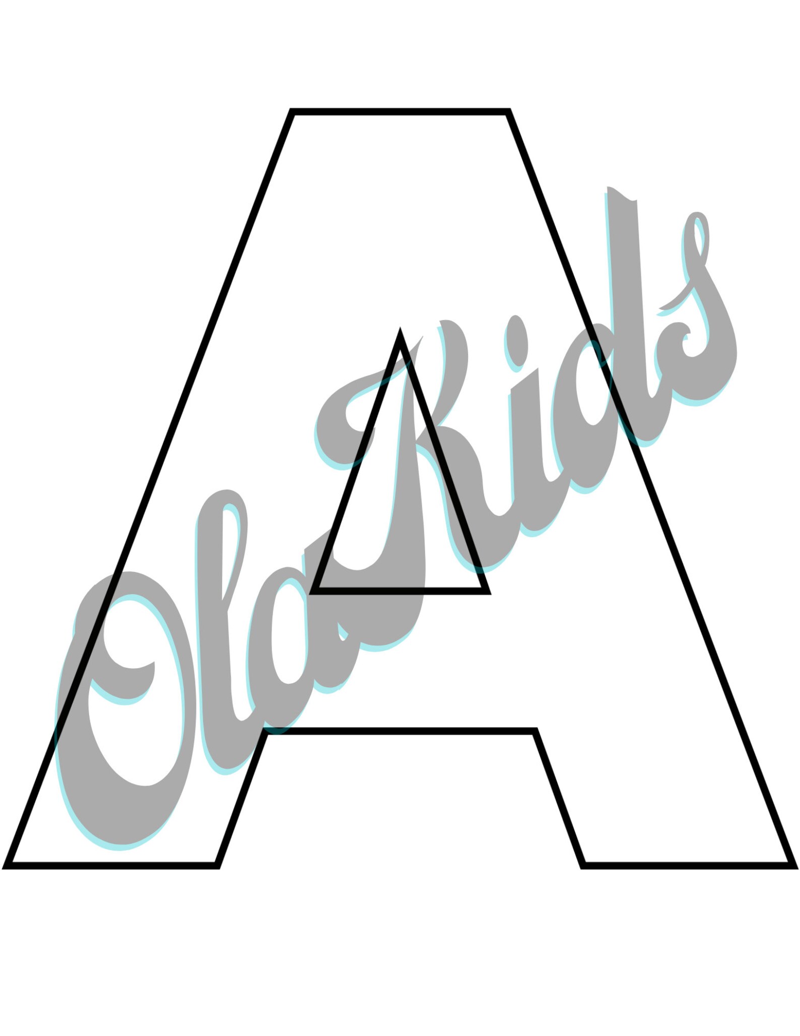 Printable alphabet coloring worksheets for kids uppercase and etsy