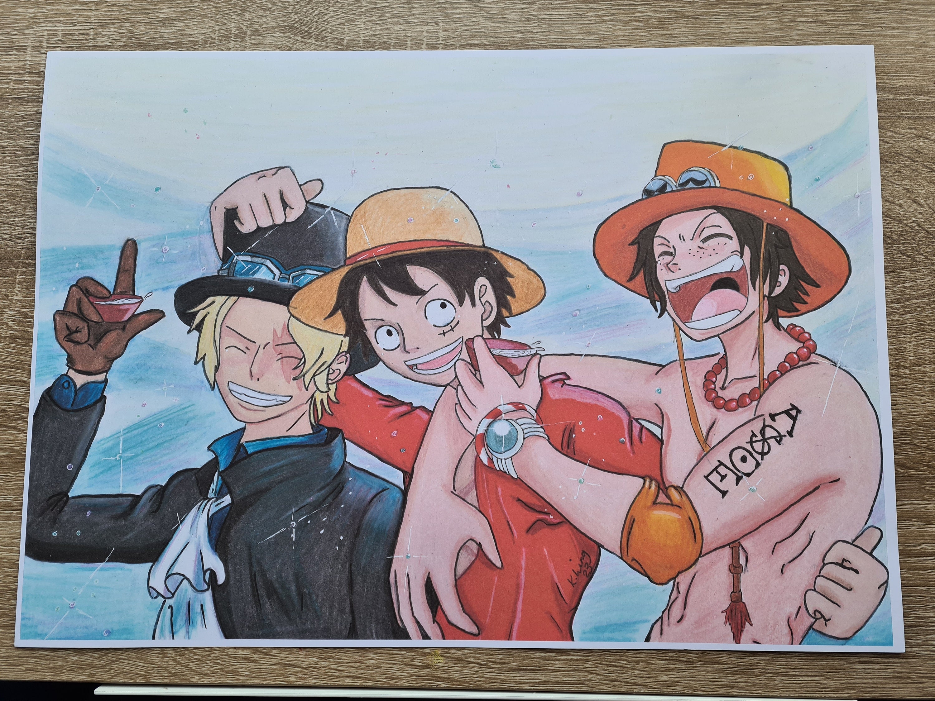 Ace, Sabo, and Luffy  Ace and luffy, One piece manga, Ace sabo luffy