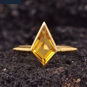 Citrine store ring etsy